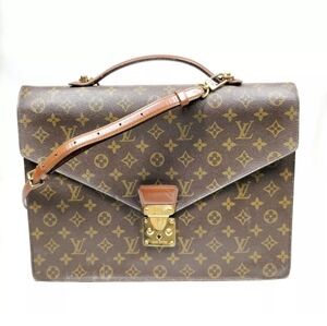 Louis Vuitton LV Brief Case M53338 Porte Documents Bandouliere Monogram